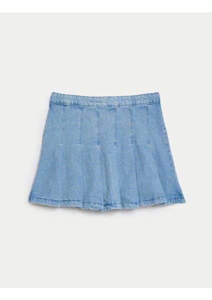 Pileli Denim Etek (6-16 Yaş) indirimleri