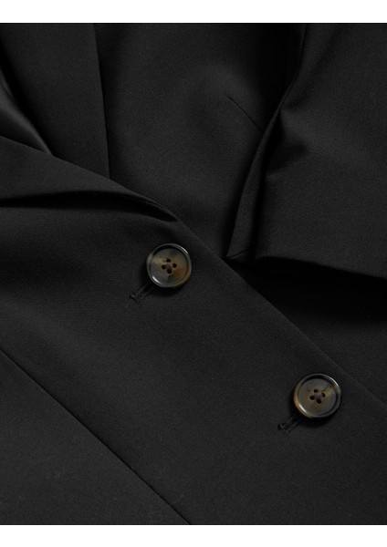 Tailored Fit Crop Yün Blazer Ceket indirimleri