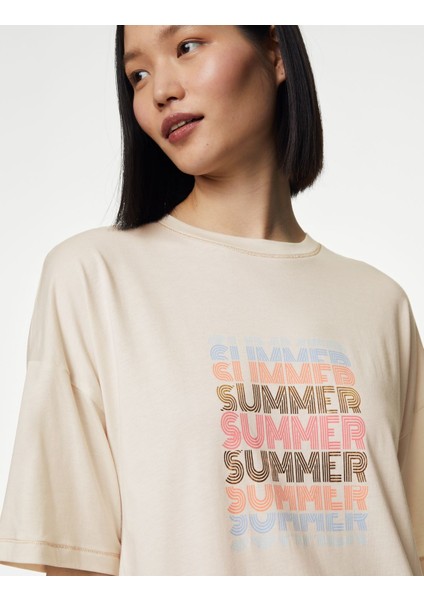 Cool Comfort™ Kısa Kollu Gecelik