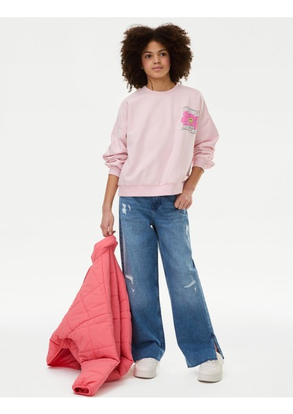 Saf Pamuklu Denim Jean (6-16 Yaş)