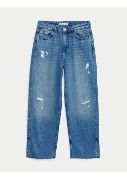 Saf Pamuklu Denim Jean (6-16 Yaş) indirimleri