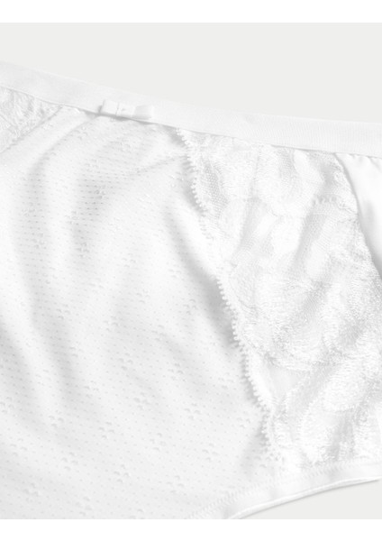 3'lü Dantel Detaylı Full Brief Külot Seti