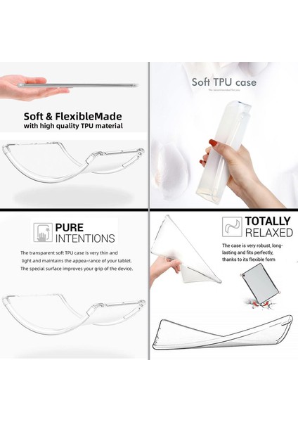 Samsung Galaxy Tab S7 Antishock Köşe Korumalı Şeffaf Shockproof Esnek Kılıf Sm- T870 T875 T878 indirimleri