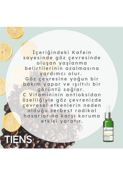 Tiens Gta Aprotie Göz Çevresi Serum Vitamin C Kafein %5