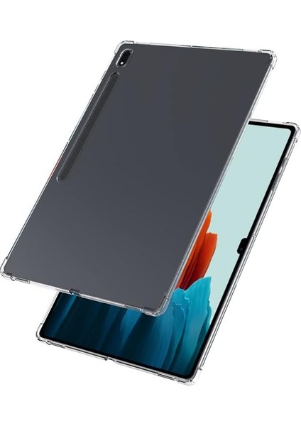 Samsung Galaxy Tab S8 Plus 2022 Antishock Köşe Korumalı Şeffaf Shockproof Esnek Kılıf Sm- X800 X806