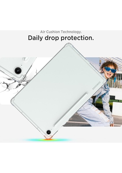 Samsung Galaxy Tab S9 Fe Antishock Köşe Korumalı Şeffaf Shockproof Esnek Kılıf Sm- X510 X516 X518 fırsatları