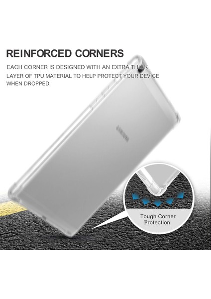 Samsung Galaxy Tab A 8.0 2019 Antishock Köşe Korumalı Şeffaf Shockproof Esnek Kılıf modelleri