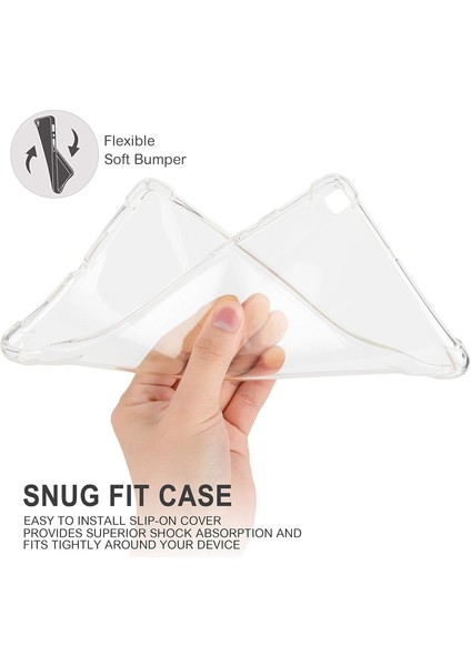 Samsung Galaxy Tab A 8.0 2019 Antishock Köşe Korumalı Şeffaf Shockproof Esnek Kılıf fırsatları