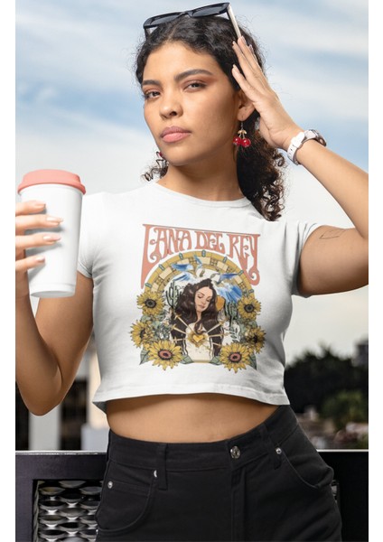 Lana Del Rey Baskılı Crop Top, Kadın Lana Baskılı Crop Bluz fiyatları