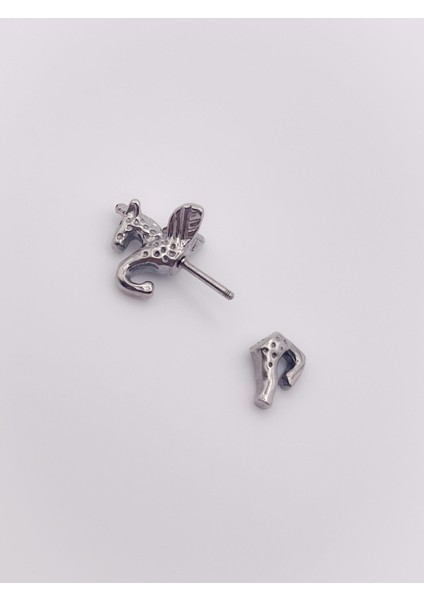 Cerrahi Çelik Piercing Pegasus Figürlü Kıkırdak Helix Tragus PIERCING(1ADET)