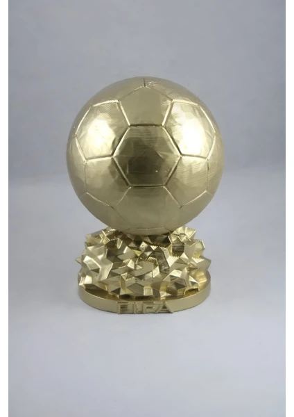 3D Layer Craft Fıfa Ballon D'or Maketi Gold Kaplama 20 cm