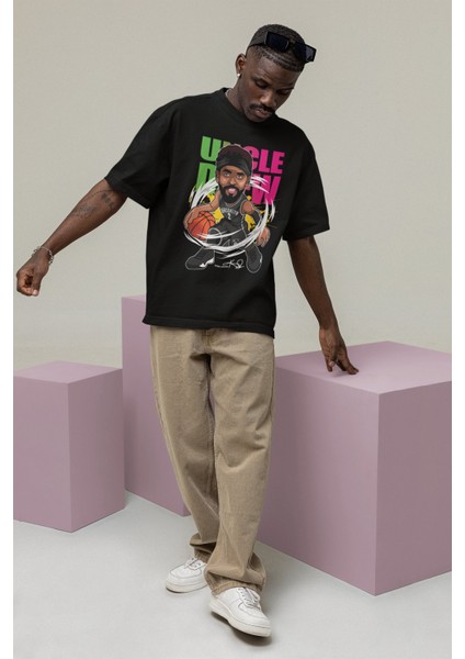 Unisex Kyrie Irving Baskılı T-Shirt Erkek-Kadın Basketbol Temalı T-Shirt