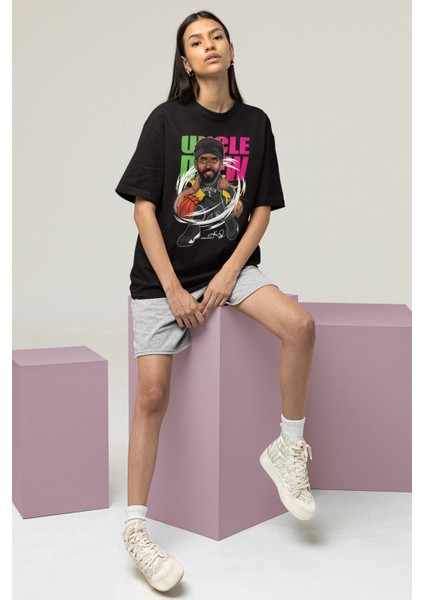 Unisex Kyrie Irving Baskılı T-Shirt Erkek-Kadın Basketbol Temalı T-Shirt fırsatları