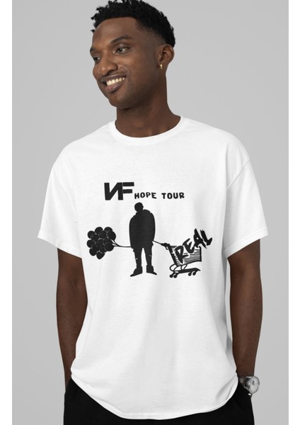 Nf Rap Hope Tour Sırt Baskılı T-Shirt Erkek-Kadın Rap Baskılı T-Shirt fiyatları