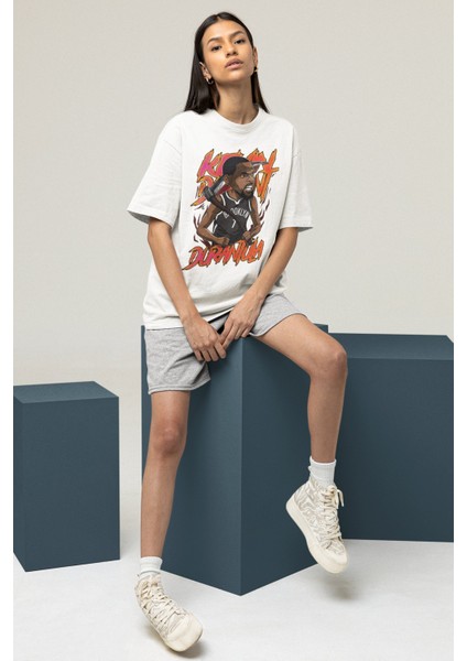 Unisex Kevin Durant Baskılı T-Shirt Erkek-Kadın Basketbol Temalı T-Shirt fiyatları