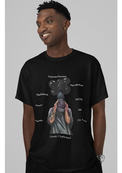 Nf Rap Albümler Baskılı T-Shirt Erkek-Kadın Rap Nf Baskılı T-Shirt fiyatları