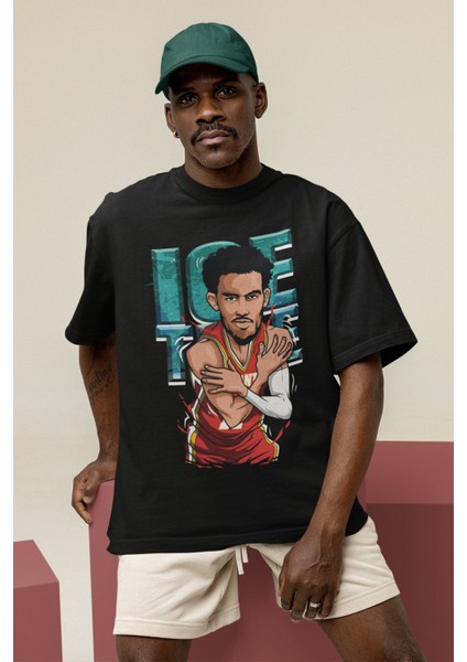 Unisex Trae Young Baskılı T-Shirt Erkek-Kadın Basketbol Temalı T-Shirt modelleri