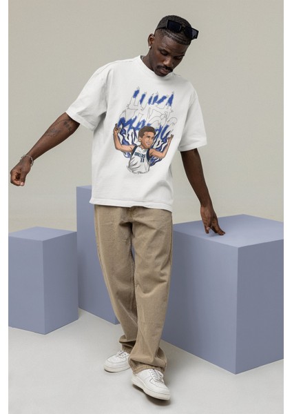Unisex Luka Doncic Baskılı T-Shirt Erkek-Kadın Basketbol Temalı T-Shirt