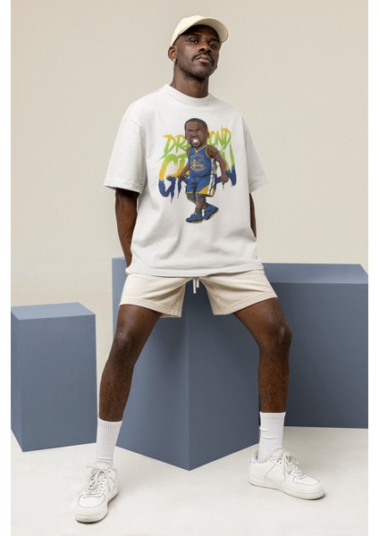 Unisex Draymond Green Baskılı T-Shirt Erkek-Kadın Basketbol Temalı T-Shirt