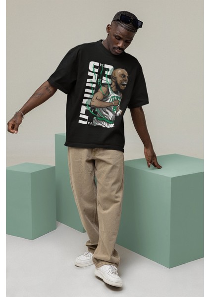 Unisex Kevin Garnett Baskılı T-Shirt Erkek-Kadın Basketbol Temalı T-Shirt modelleri