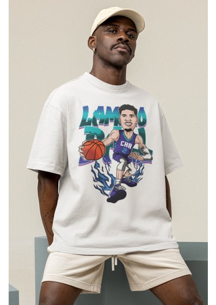 Unisex Lamelo Ball Baskılı T-Shirt Erkek-Kadın Basketbol Temalı T-Shirt modelleri