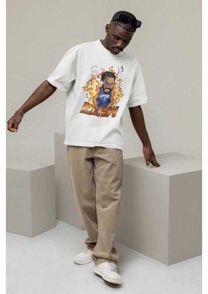 Unisex Kawhi Leonard Baskılı T-Shirt Erkek-Kadın Basketbol Temalı T-Shirt modelleri