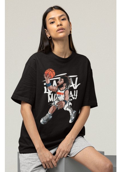 Unisex Jamal Murray Baskılı T-Shirt Erkek-Kadın Basketbol Temalı T-Shirt fırsatları