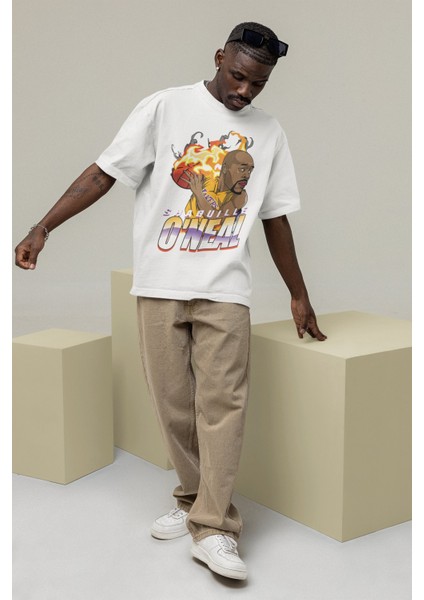 Unisex Shaquille O'Neal Baskılı T-Shirt Erkek-Kadın Basketbol Temalı T-Shirt modelleri