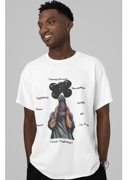 Nf Rap Albümler Baskılı T-Shirt Erkek-Kadın Rap Nf Baskılı T-Shirt fiyatları