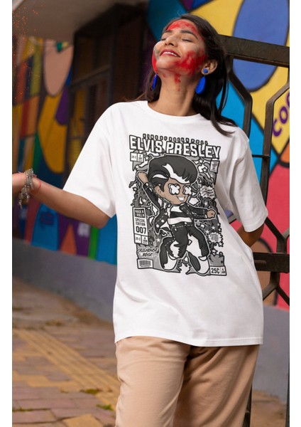 Elvis Presley Yazılı Tshirt Unisex Elvis Presley Baskılı T-Shirt