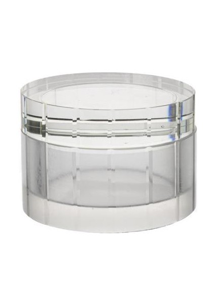 Clear Frosted Cam Dekoratif Kutu 10X10X7CM