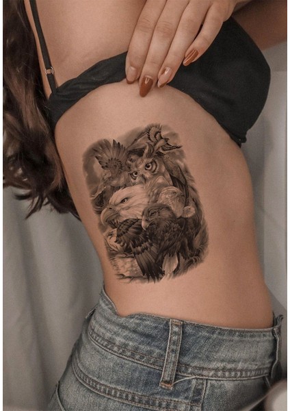 Kartal Büyük Boy Geçici Dövme Tattoo 21X15 cm fiyatları