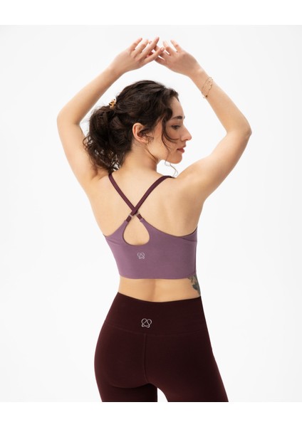 Li̇la EcoVero Viskoz, Ayarlanabilir Çapraz Askılı, Göğüs Pedli, V Yaka, Ön Büzgülü Askılı Büstiyer fiyatları