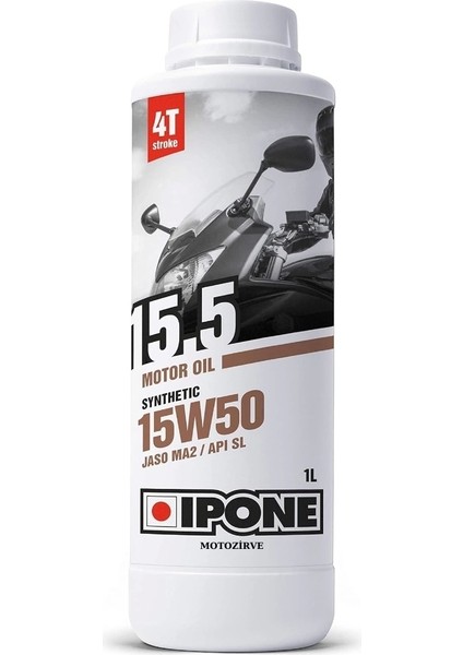 15.5 15W50 4t Sentetik Motor Yağı 1 Litre