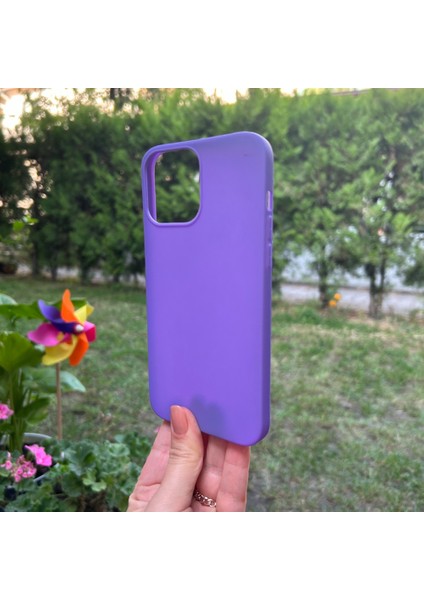 Apple iPhone 13 Pro Max Mor Yumuşak Silikon Kılıf