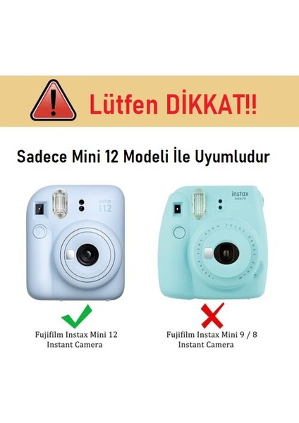 Fujifilm İnstax Mini 12 Şeffaf Koruyucu Kılıf Taşıma Askısı Ile Birlikte Sert Plastik fiyatları