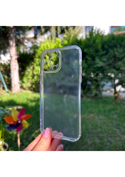 Apple iPhone 14 Pro Max Kamera Korumalı Şeffaf Silikon Kılıf