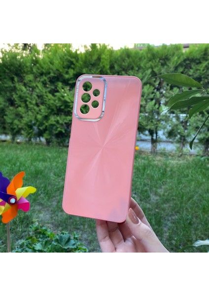 Samsung Galaxy A23 4g Pembe Prizma Desenli Cam Görünümlü Kılıf