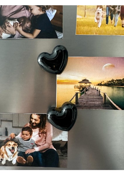 Magnet -Buzdolabı Magneti - Buzdolabı Süsü - 5’li Set Kalpli Magnet