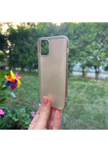 Apple iPhone 12 Mini Gold Yumuşak Silikon Kılıf