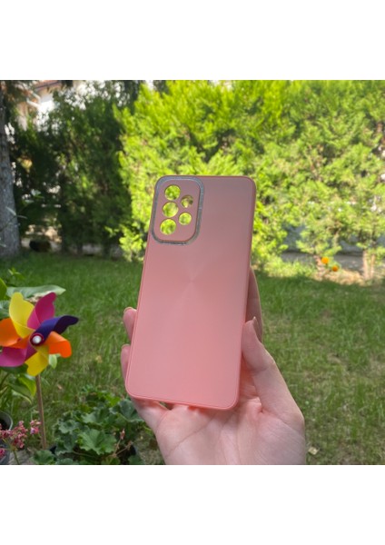 Samsung Galaxy A33 5g Pembe Prizma Desenli Cam Görünümlü Kılıf