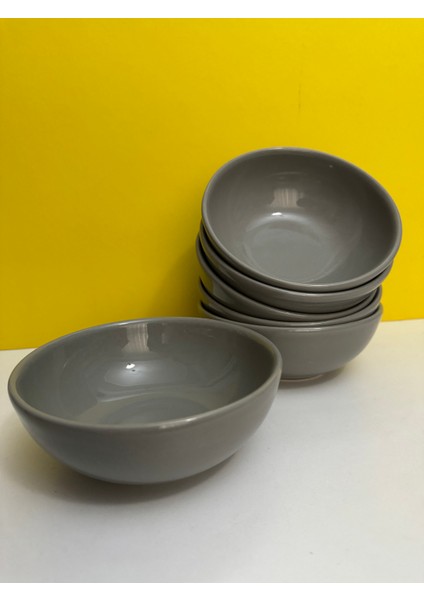 Diamod Serisi Gri Renk 15 Cm Derin Çorba Kasesi 6 Lı fiyatları