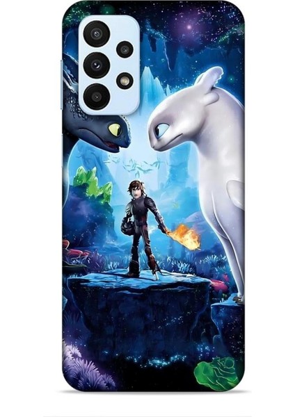 Samsung Galaxy A23 4g Kılıf Animasyon 18 Ejderhanı Nasıl Eğitirsin Parlak Kılıf