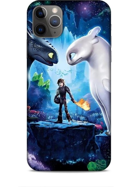 Apple iPhone 11 Pro Max Kılıf Animasyon 18 Ejderhanı Nasıl Eğitirsin Parlak Kılıf