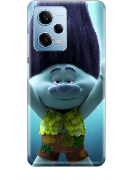 Xiaomi Redmi Note 12 Pro 5g Kılıf Animasyon 10 Trolls Branch Turkuaz Full Hd Kılıf