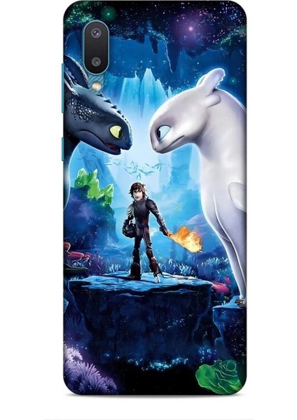 Samsung Galaxy A02 Kılıf Animasyon 18 Ejderhanı Nasıl Eğitirsin Parlak Kılıf