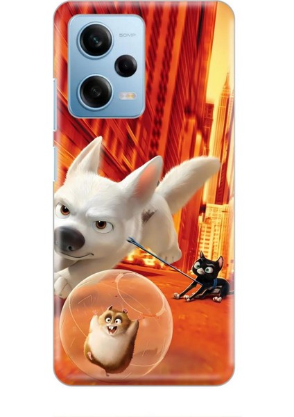 Xiaomi Redmi Note 12 Pro 5g Kılıf Animasyon 28 Bolt Turuncu Iz Bırakmayan Kılıf