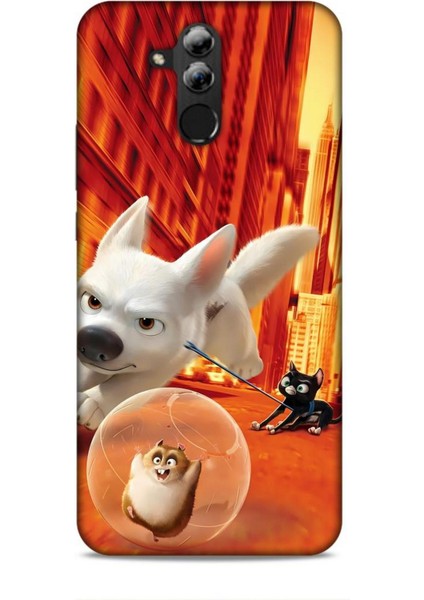 Huawei Mate 20 Lite Kılıf Animasyon 28 Bolt Turuncu Iz Bırakmayan Kılıf