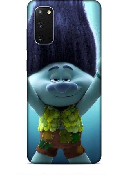 Samsung Galaxy S20 Kılıf Animasyon 10 Trolls Branch Turkuaz Full Hd Kılıf