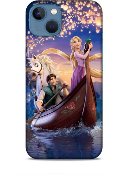 Apple iPhone 13 Kılıf Animasyon 25 Rapunzel Soyulmayan Kılıf